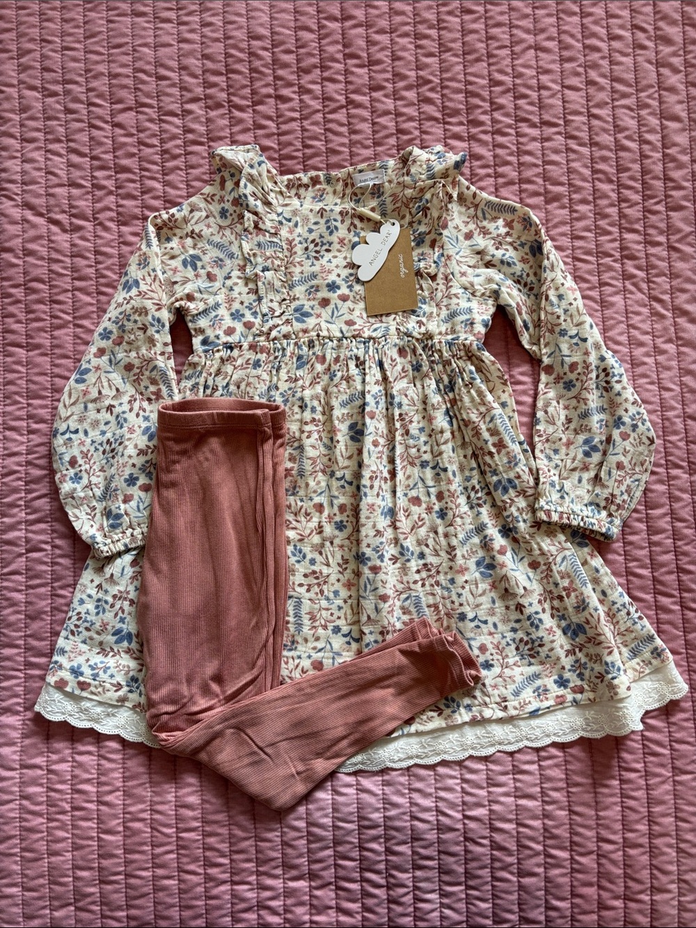 Angel Dear dress and leggings set for girls - size 6